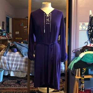 Purple Michael Kors chain dress